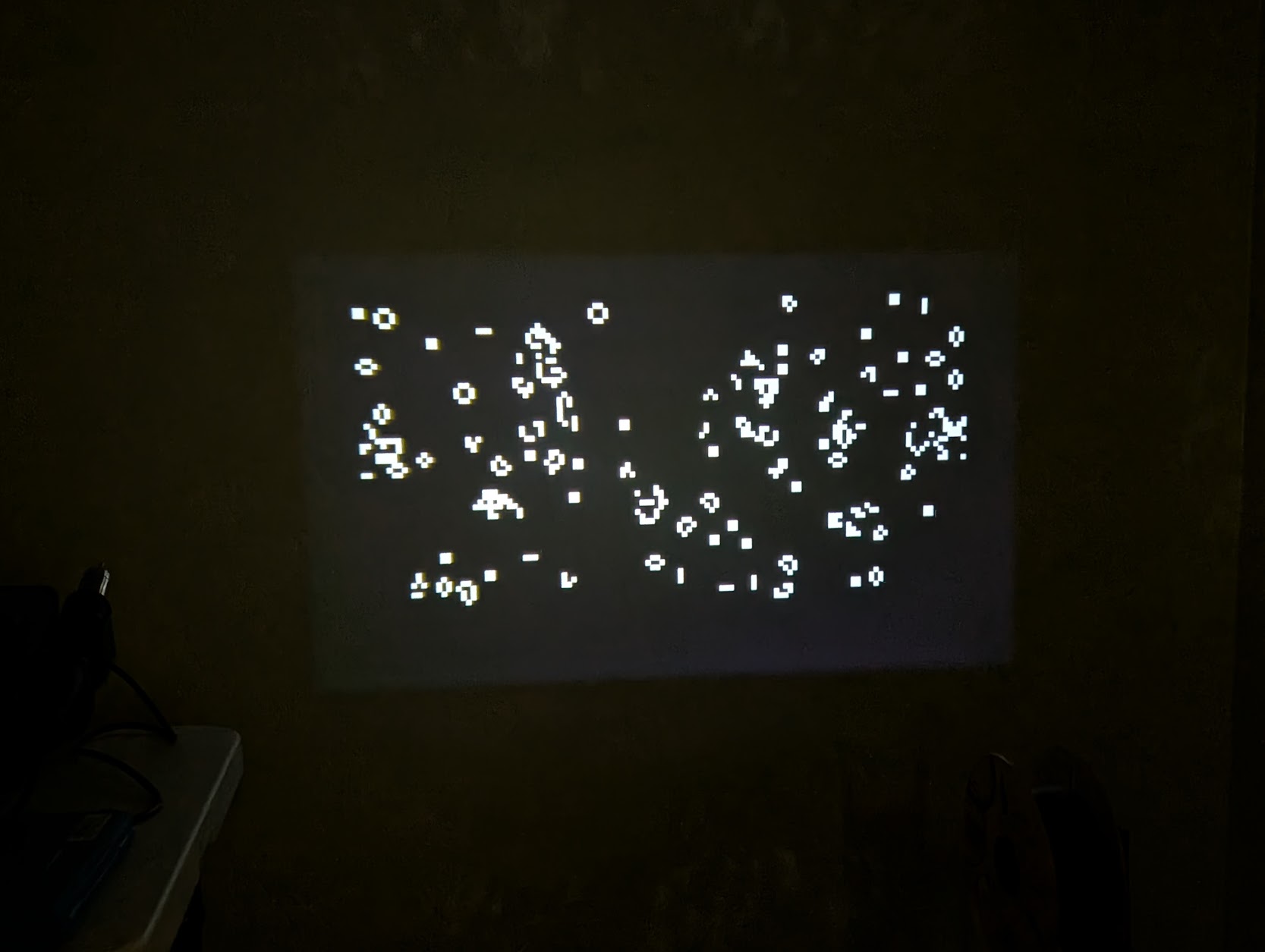 An example of rendered output from the CGOL game.